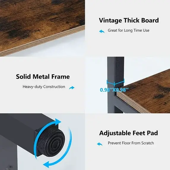 5-Tier Bookshelf, Ladder Conner Bookshelves Etagere Bookcase, 8 Shelves Display Rack Storage Shelf for Living Room and Office Brown