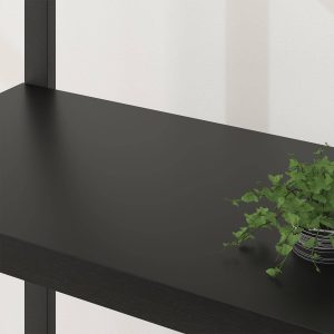 6 Tier Tall Bookshelf, Modern Large Wide Book Rack Storage, Open Display Book Shelf Organizer for Bedroom Living Room Office Black