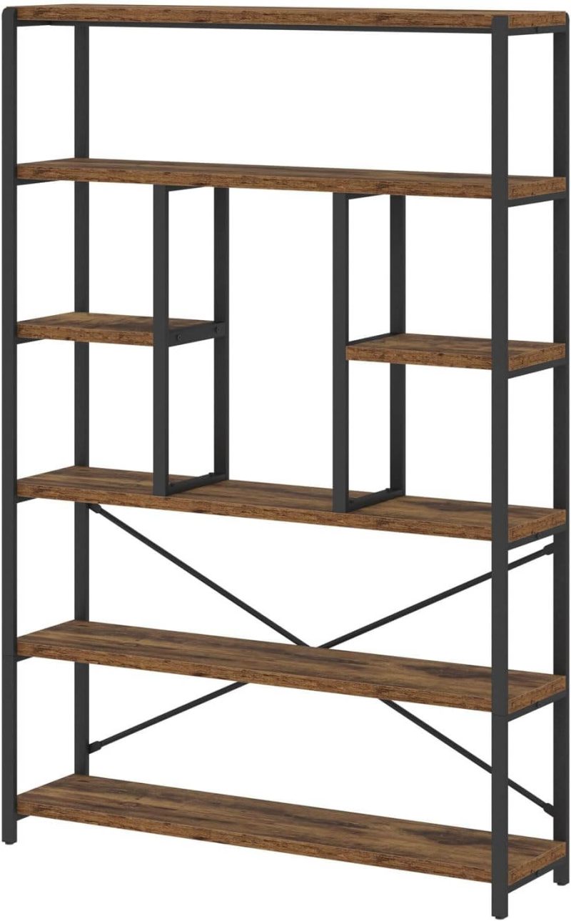 6 Tier Tall Bookshelf